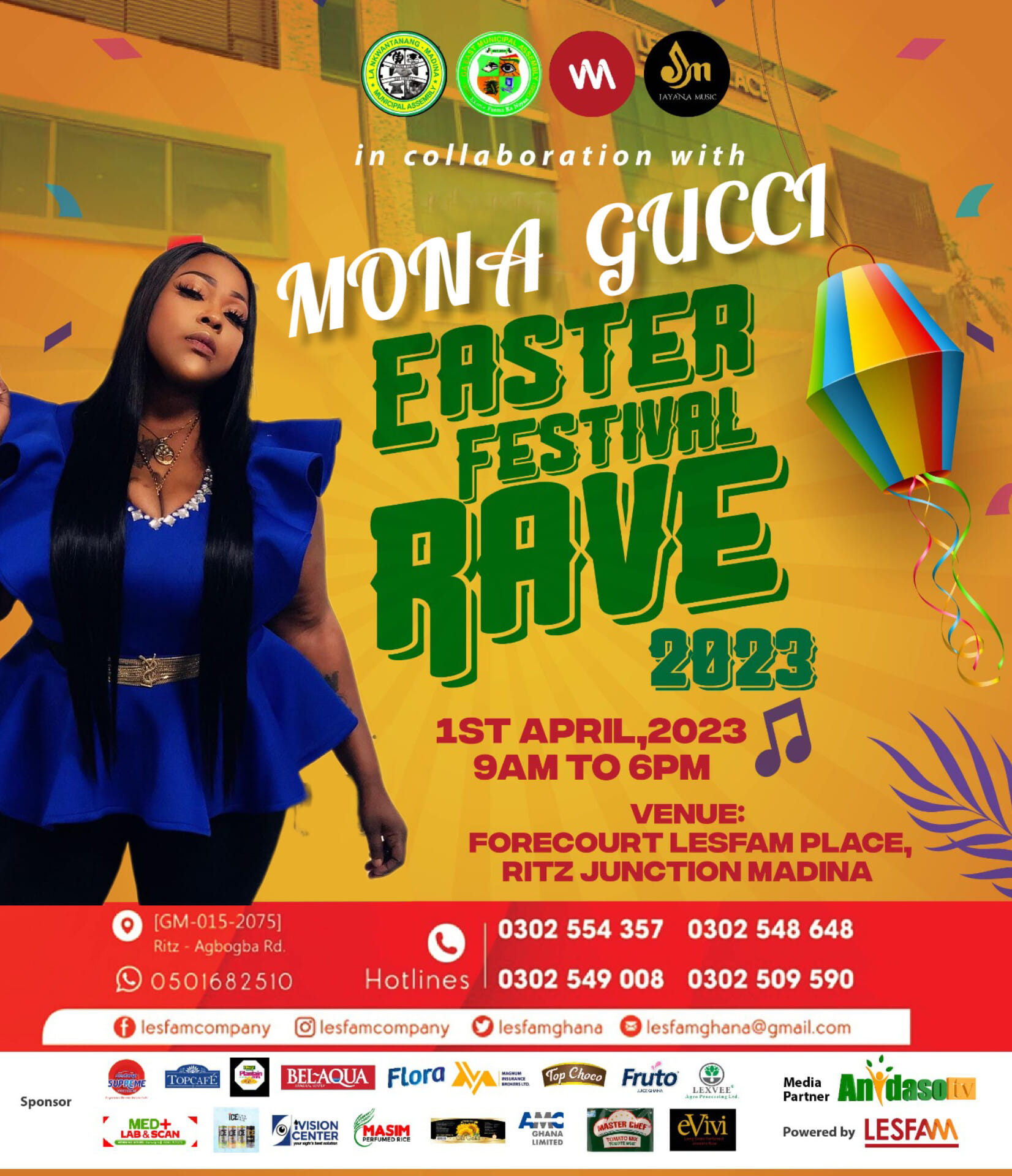 TV Personality Mona Gucci Celebrates Easter With Less Privileged On 1st April.2023 At Lesfam Place
